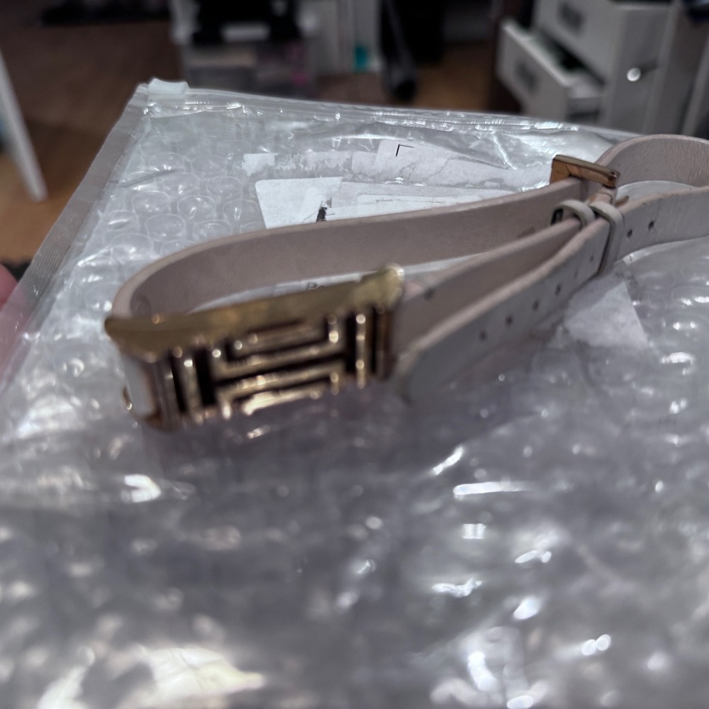 Tory Burch Fitbit Gold and Cream wrap Bracelet